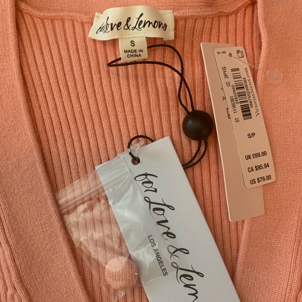 NWT For Love & Lemons S cardigan - Picture 5 of 5